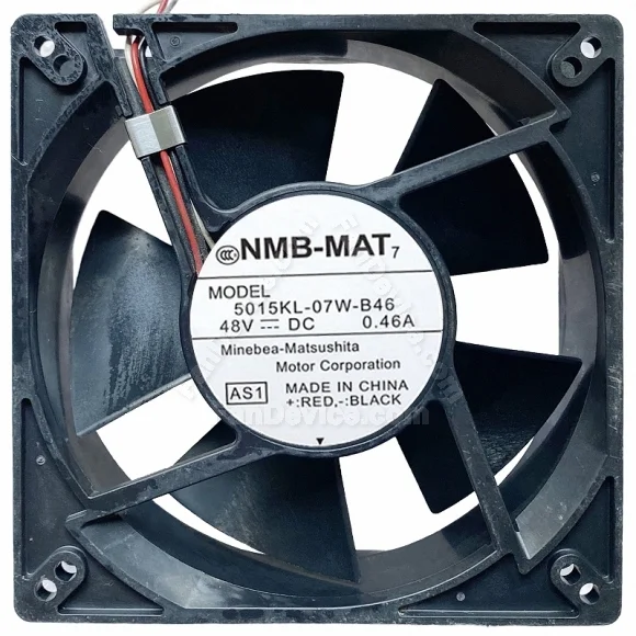 NMB 5015KL-07W-B46 DC 48V 0.46A 4 Wires PWM Axial Cooling Fan