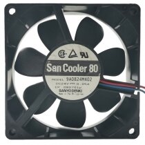 Sanyo Denki 9A0824M402 DC 24V 0.05A 2 Wires Axial Cooling Fan