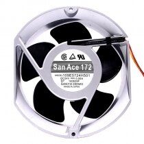 Sanyo Denki 109E5724H501 DC 24V 0.58A 2 Wires Axial Cooling Fan
