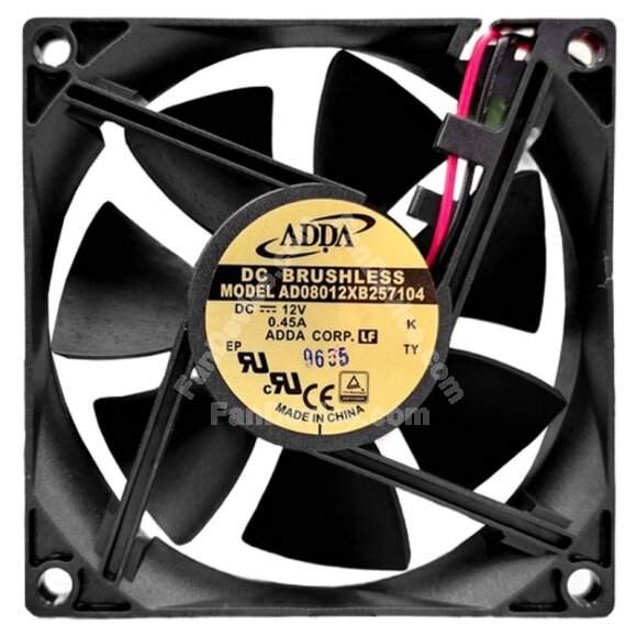 ADDA AD08012XB257104 DC 12V 0.45A Brushless Axial Cooling Fan