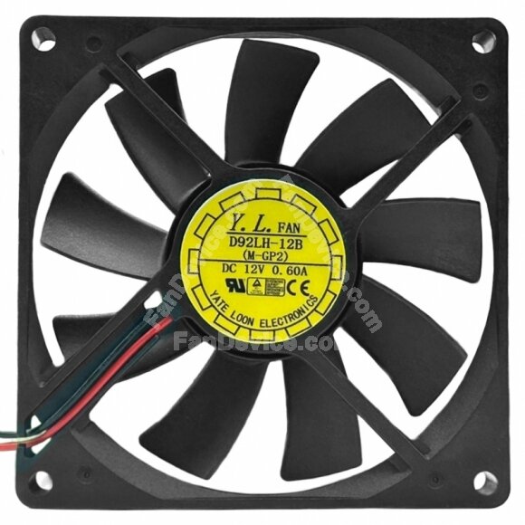 YaLn Fan Yate Loon D92LH-12B DC 12V 0.60A 9015 Axial Cooling Fan