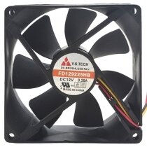 Y.S.TECH FD129225HB DC 12V 0.26A 3 Wires Brushless Axial Cooling Fan