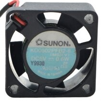 Sunon KD0502PFB2-8 DC 5V 0.6W 2 Wires 2510 Axial Cooling Fan