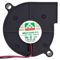 Protechnic MBA5124HB-O15 DC 24V 0.09A 2 Wires 5500RPM Blower Cooling Fan