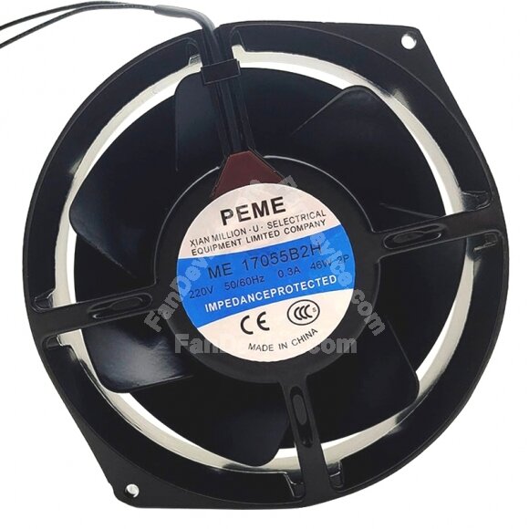 PEME ME17055B2H AC 220V 0.3A 46W Impedance Protected Axial Cooling Fan