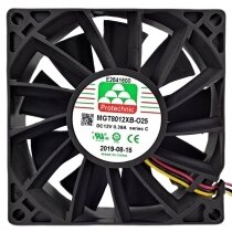 Protechnic MGT8012XB-O25 DC 12V 0.39A 3 Wires Axial Cooling Fan
