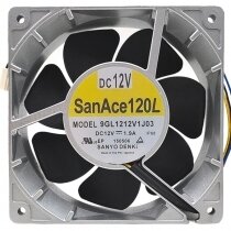 Sanyo Denki 9GL1212V1J03 DC 12V 1.9A IP68 Waterproof Axial Cooling Fan