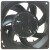 Sanyo Denki 9WS0812H401 DC 12V 0.16A Waterproof Axial Cooling Fan