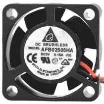 Delta AFB02505HA DC 5V 0.18A 2 Wires Brushless Axial Cooling Fan