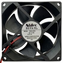 Nidec D09A-24PU DC 24V 0.14A 2 Wires Axial Cooling Fan