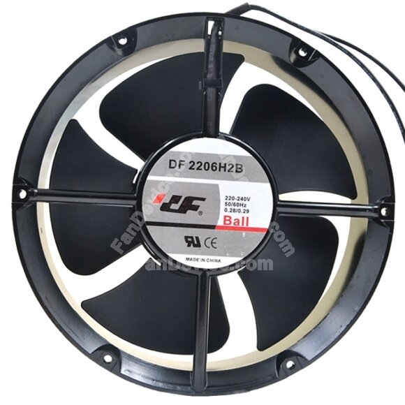 DF DF2206H2B AC 220-240V 0.28/0.29A Ball Bearing Axial Cooling Fan