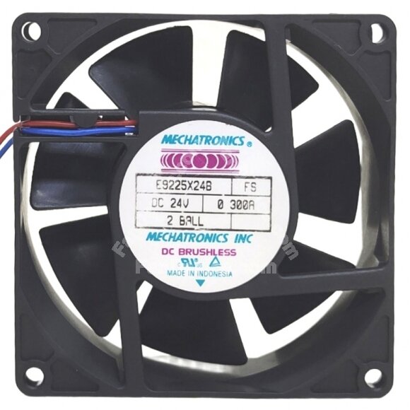 MECHATRONICS E9225X24B FS DC 24V 0.300A Ball Bearing Axial Cooling Fan