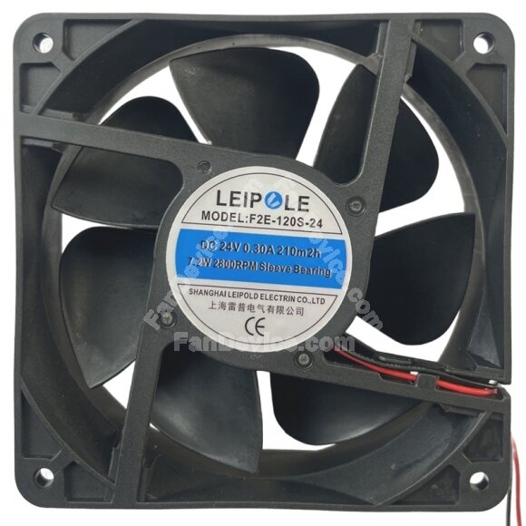 LEIPOLE F2E-120S-24 DC 24V 0.30A 7.2W Sleeve Bearing Axial Cooling Fan