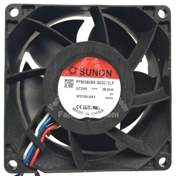Sunon PF80382BX-Q03C-SLP DC 24V 38.64W 2 / 3 / 4 Wires Axial Cooling Fan