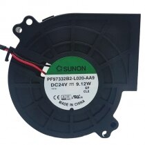 Sunon PF97332B2-L020-AA9 DC 24V 9.12W 2 Wires Blower Cooling Fan