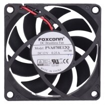 Foxconn PVA070E12Q DC 12V 0.25A 2 Wires DC Brushless Axial Cooling Fan
