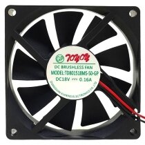 TONON TD801518MS-S0-GP 18V 0.16A 2 Wires DC Brushless Axial Cooling Fan