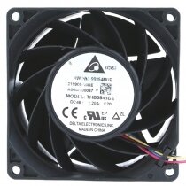 Delta THB0848DE DC 48V 1.20A 4 Wires 8038 Axial Cooling Fan