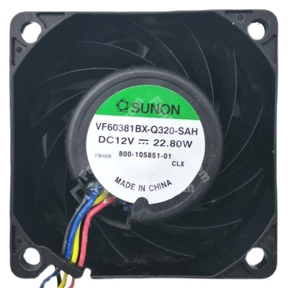 Sunon VF60381BX-Q320-SAH DC 12V 22.80W 4 Wires Axial Cooling Fan