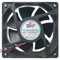 VYX12038B22H DC 22V 0.55A 2 Wires DC Brushless Waterproof Axial Cooling Fan