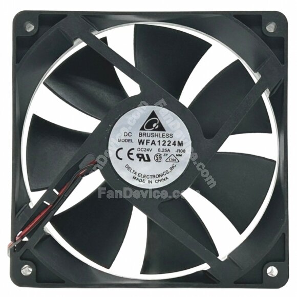 Delta WFA1224M DC 24V 0.25A 2 Wires DC Brushless Axial Cooling Fan