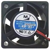 YM YM2404PKB1 DC 24V 0.06A 2 Wires Brushless Axial Cooling Fan