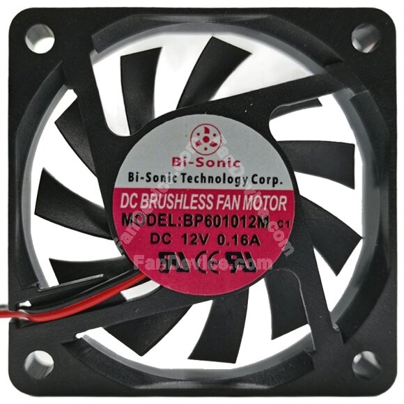 Bi-Sonic BP601012M c1 12V 0.16A DC Brushless Axial Cooling Fan