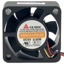 Y.S.TECH FD0530107B-2A DC 5V 0.50W 2 Wires / 3 Wires Axial Cooling Fan