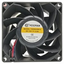 YCCFAN YDD8038B12 12V 2.0A 2 / 3 Wires DC Brushless Axial Cooling Fan