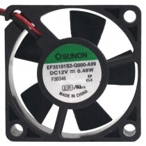 Sunon EF35101S2-Q000-A99 DC 12V 0.48W 2 Wires Axial Cooling Fan