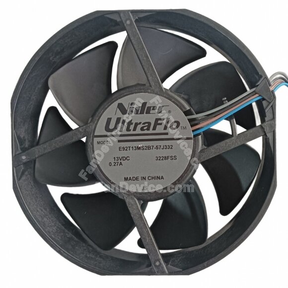 Nidec UltraFlo E92T13MS2B7-57J332 DC 13V 0.27A 4 Wires Axial Cooling Fan