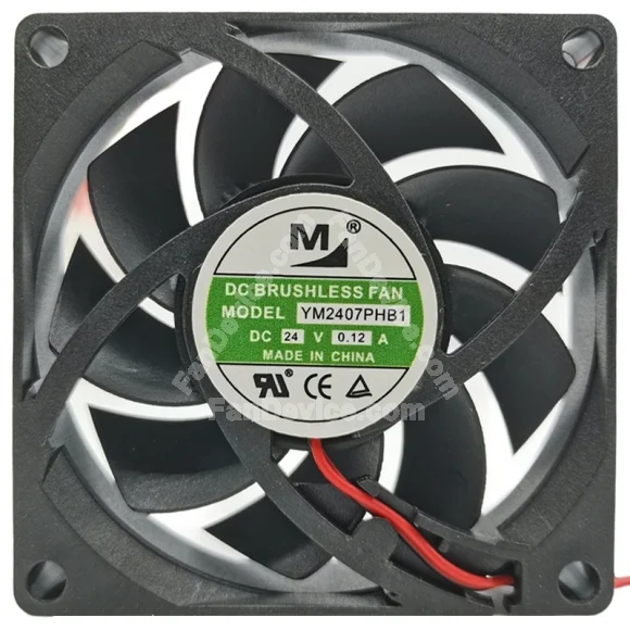 YM YM2407PHB1 24V 0.12A 7015 DC Brushless Axial Fan