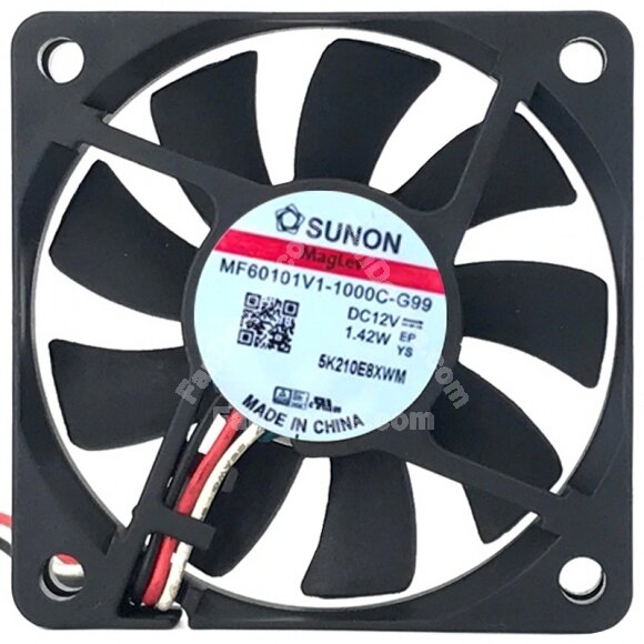 Sunon MF60101V1-1000C-G99 DC 12V 1.42W 2 / 3 Wires Axial Cooling Fan