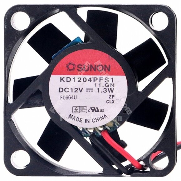 Sunon KD1204PFS1 DC 12V 1.3W 2 / 3 Wires 4010 Axial Cooling Fan