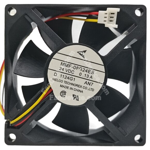 Mitsubishi MMF-08G24ES AN7 DC 24V 0.13A 2 Wires 8025 Axial Cooling Fan