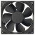 Magic MGA9212HR-A25 DC 12V 0.25A 2 Wires 9225 Axial Cooling Fan