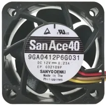 Sanyo 9GA0412P6G031 DC 12V 0.23A 4 Wires PWM Axial Cooling Fan