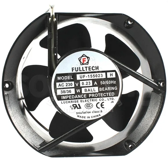 FULLTECH UF-155023 H 230V 0.23A 38/36W Impedance Protected Cooling Fan