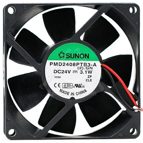 Sunon PMD2408PTB3-A DC 24V 3.1W 2 Wires Axial Cooling Fan