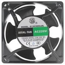 JIU LONG G12038HA2BL 220/240V 0.14A 21W 2 Wires Cooling Fan