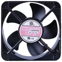 JIU LONG JL20060H24B 24V 1.6A 2 Wires DC Brushless Axial Cooling Fan