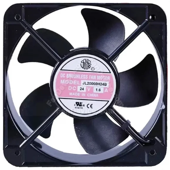 JIU LONG JL20060H24B 24V 1.6A 2 Wires DC Brushless Axial Cooling Fan