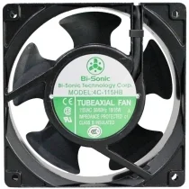 Bi-Sonic 4C-115HB 115V 18/16W 2 Wires Impedance Protected Cooling Fan