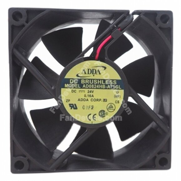 ADDA AD0824HB-A71GL DC 24V 0.16A 2 Wires Axial Cooling Fan