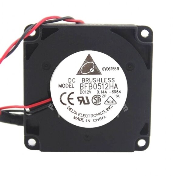 Delta BFB0512HA DC 12V 0.14A 2 Wires / 3 Wires Blower Cooling Fan