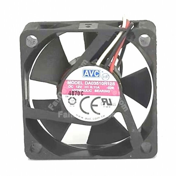 AVC DA03510R12S DC 12V 0.11A 2 Wires / 3 Wires Axial Cooling Fan