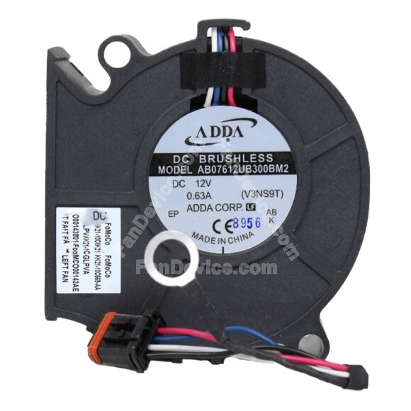 ADDA AB07612UB300BM2 DC 12V 0.63A 7530 Blower Brushless Cooling Fan