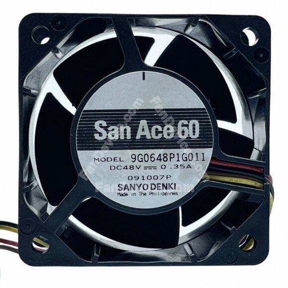 Sanyo Denki San Ace 60 9G0648P1G011 DC 48V 0.35A 6038 Axial Cooling Fan