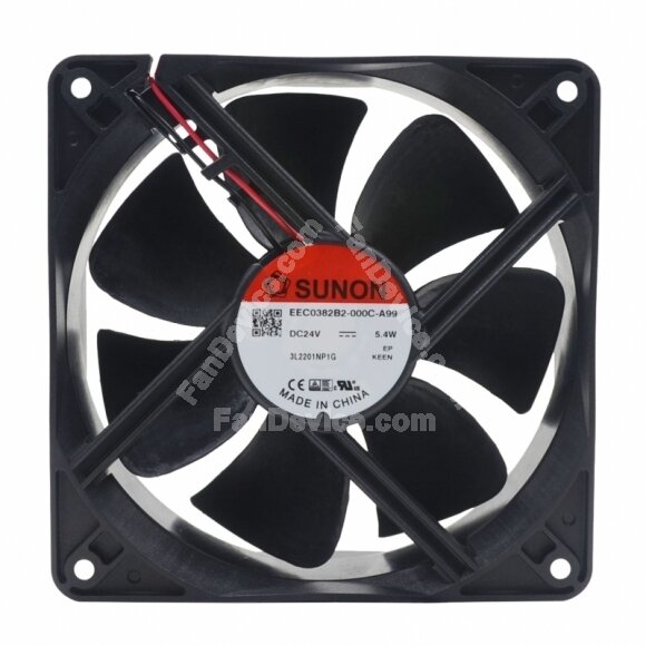 Sunon EEC0382B2-000C-A99 DC 24V 5.4W 2 Wires Axial Cooling Fan