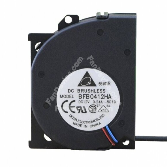 Delta BFB0412HA DC 12V 0.24A 2 Wires / 3 Wires Blower Cooling Fan